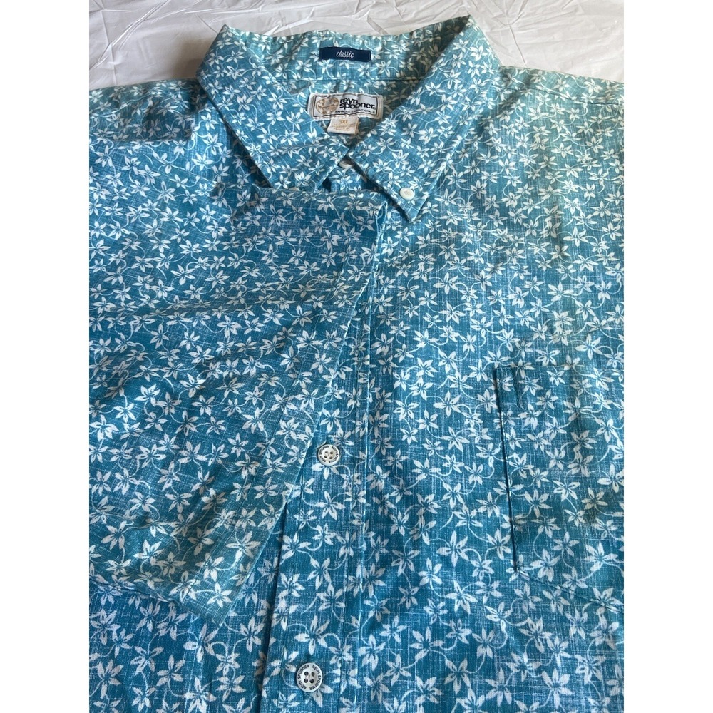 Men's Reyn Spooner Classic Green Ombre  Button Down-Limited Edition-Size 3XL NEW